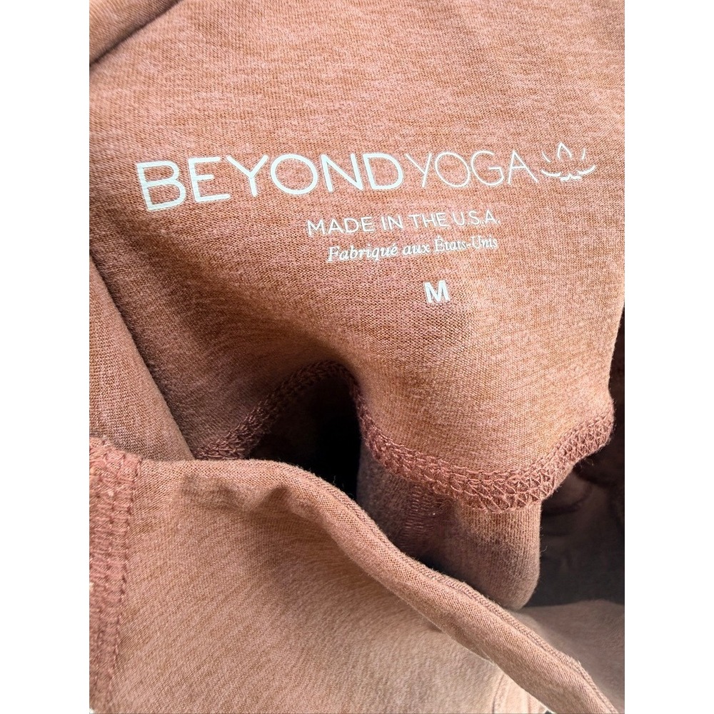 Beyond Yoga High Waisted Leggings Mauve Brown Pocket Size M - Picture 4 of 13